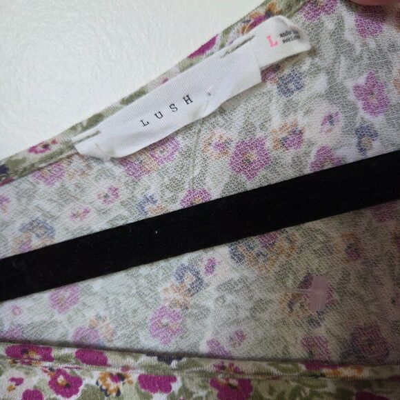 EUX LUSH FLORAL ONE SHOULDER LONGSLEEVE BOHO TOP SIZE L - Picture 9 of 12